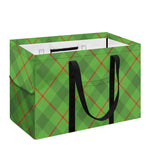 Green And Red Plaid Pattern Print Utility Tote Bag