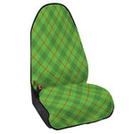 Green And Red Plaid Pattern Print Waterproof Car Seat Cover