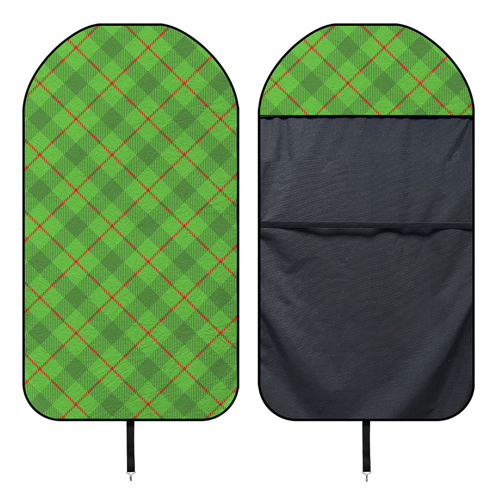 Green And Red Plaid Pattern Print Waterproof Car Seat Cover
