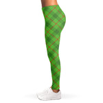 Green And Red Plaid Pattern Print Women's Leggings