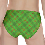 Green And Red Plaid Pattern Print Women's Panties