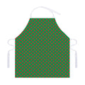 Green And Red Polka Dot Pattern Print Adjustable Apron