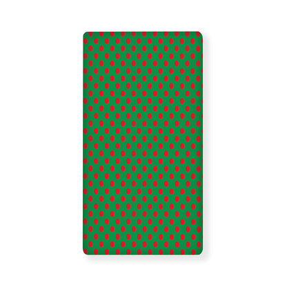 Green And Red Polka Dot Pattern Print Baby Crib Sheet