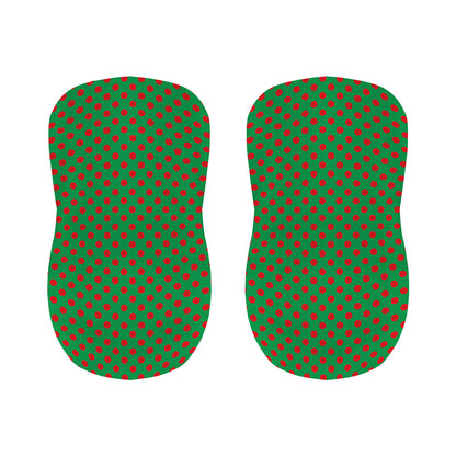 Green And Red Polka Dot Pattern Print Bar Stool Covers