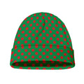 Green And Red Polka Dot Pattern Print Beanie