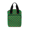 Green And Red Polka Dot Pattern Print Bible Tote Bag