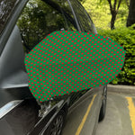 Green And Red Polka Dot Pattern Print Car Side Mirror Covers