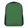 Green And Red Polka Dot Pattern Print Casual Backpack
