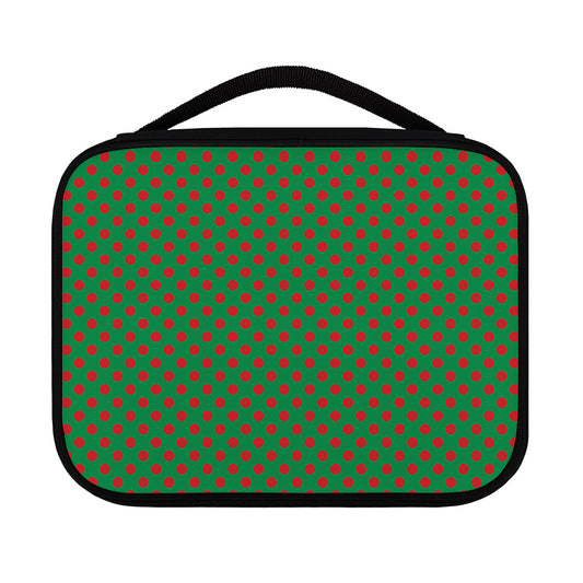 Green And Red Polka Dot Pattern Print Classic Bible Case