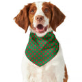 Green And Red Polka Dot Pattern Print Dog Bandana