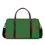 Green And Red Polka Dot Pattern Print Duffle Bag