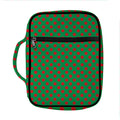 Green And Red Polka Dot Pattern Print Front Pocket Bible Bag