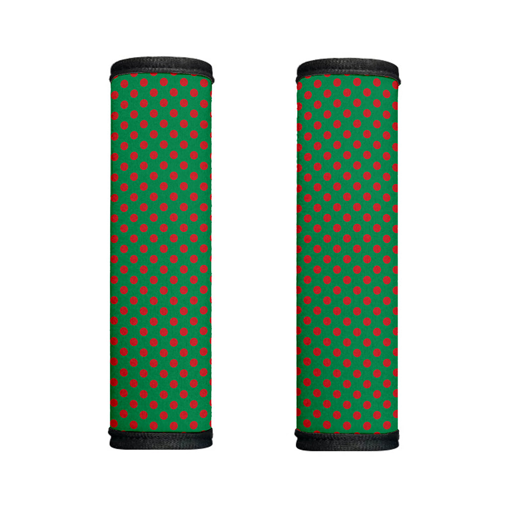 Green And Red Polka Dot Pattern Print Handle Covers