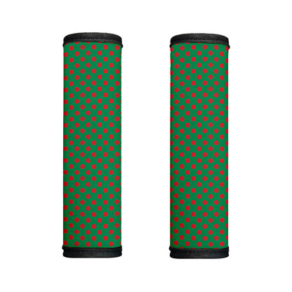 Green And Red Polka Dot Pattern Print Handle Covers