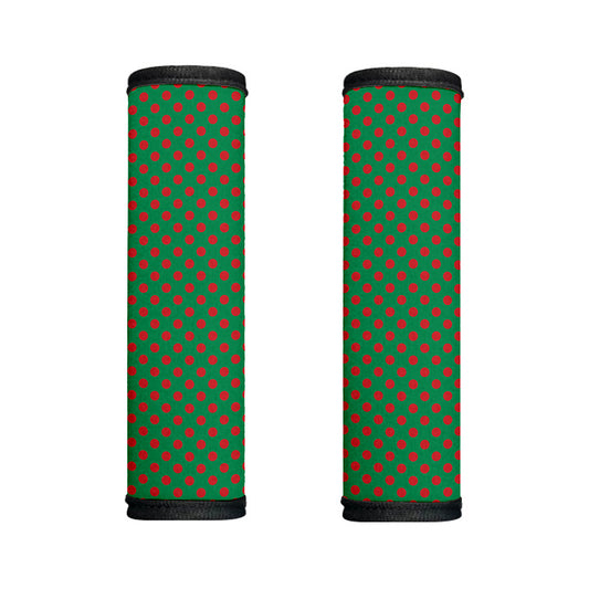 Green And Red Polka Dot Pattern Print Handle Covers