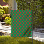 Green And Red Polka Dot Pattern Print House Flag