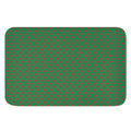 Green And Red Polka Dot Pattern Print Indoor Door Mat