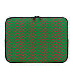 Green And Red Polka Dot Pattern Print Laptop Sleeve