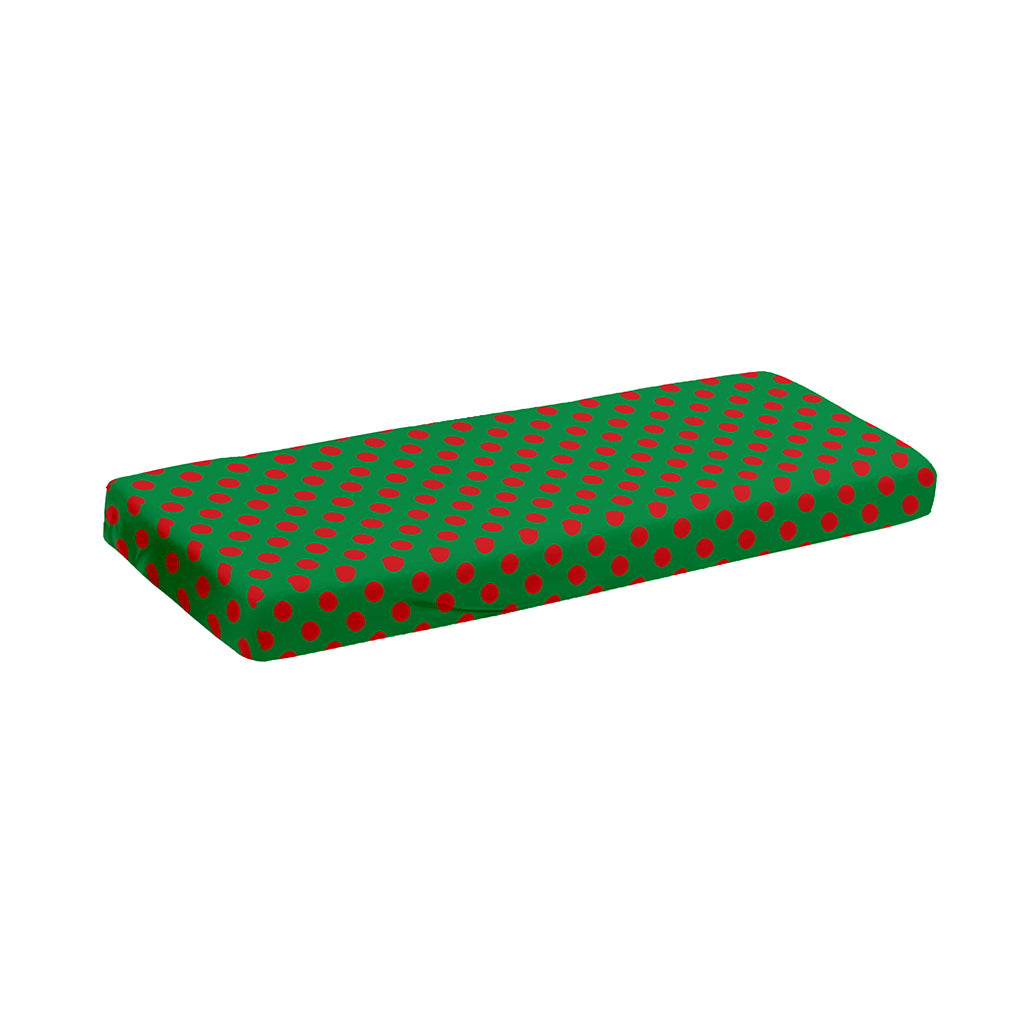 Green And Red Polka Dot Pattern Print Piano Keyboard Cover