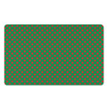 Green And Red Polka Dot Pattern Print Polyester Doormat