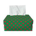 Green And Red Polka Dot Pattern Print Rectangle Tissue Box Cover