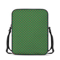 Green And Red Polka Dot Pattern Print Rectangular Crossbody Bag
