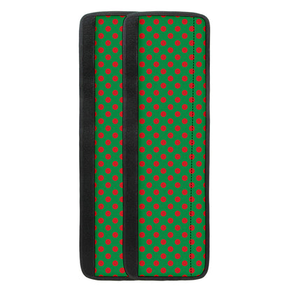 Green And Red Polka Dot Pattern Print Refrigerator Handle Covers