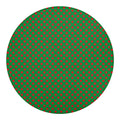 Green And Red Polka Dot Pattern Print Round Blanket