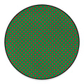 Green And Red Polka Dot Pattern Print Round Floor Mat