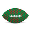 Green And Red Polka Dot Pattern Print Rugby Ball