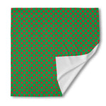 Green And Red Polka Dot Pattern Print Silk Bandana
