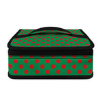 Green And Red Polka Dot Pattern Print Small Lunch Bag
