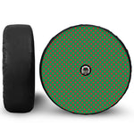 Green And Red Polka Dot Pattern Print Tire Cover With Camera Hole