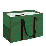 Green And Red Polka Dot Pattern Print Utility Tote Bag