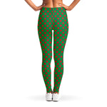 Green And Red Polka Dot Pattern Print Women's Leggings