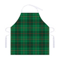 Green And Red Stewart Tartan Print Adjustable Apron