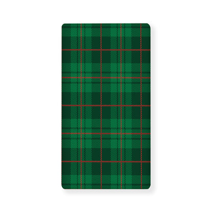 Green And Red Stewart Tartan Print Baby Crib Sheet