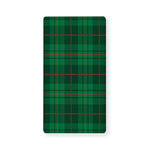 Green And Red Stewart Tartan Print Baby Crib Sheet
