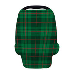 Green And Red Stewart Tartan Print Baby Seat Cover