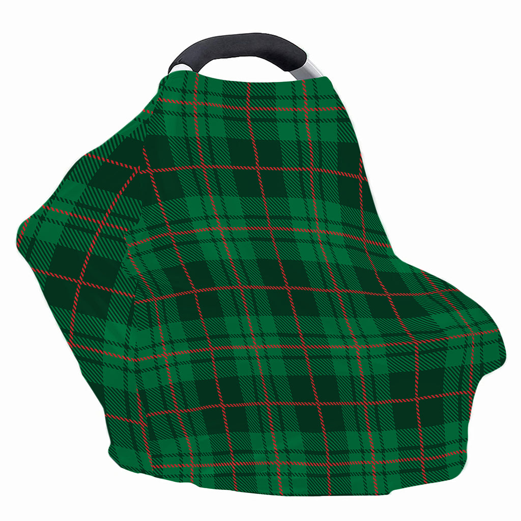 Green And Red Stewart Tartan Print Baby Seat Cover