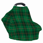 Green And Red Stewart Tartan Print Baby Seat Cover