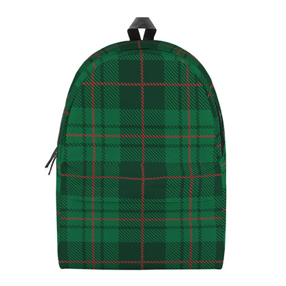 Green And Red Stewart Tartan Print Backpack
