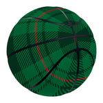 Green And Red Stewart Tartan Print Basketball