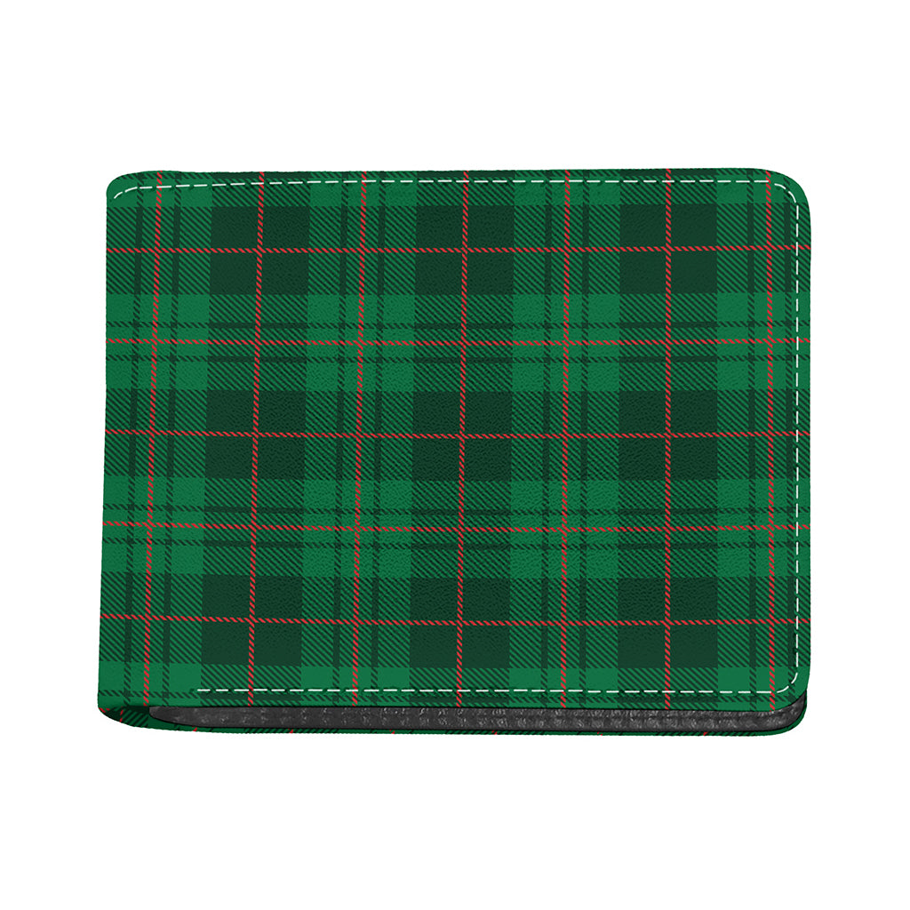 Green And Red Stewart Tartan Print Bifold Wallet