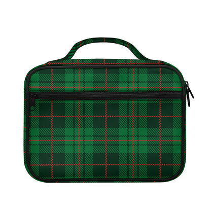 Green And Red Stewart Tartan Print Briefcase Bible Bag