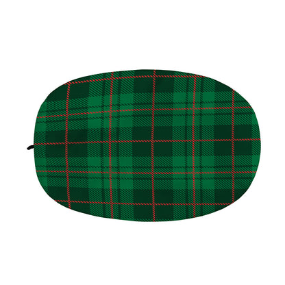 Green And Red Stewart Tartan Print Car Side Mirror Covers