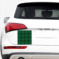 Green And Red Stewart Tartan Print Car Sticker