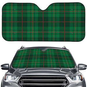 Green And Red Stewart Tartan Print Car Windshield Sun Shade