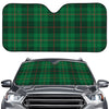 Green And Red Stewart Tartan Print Car Windshield Sun Shade