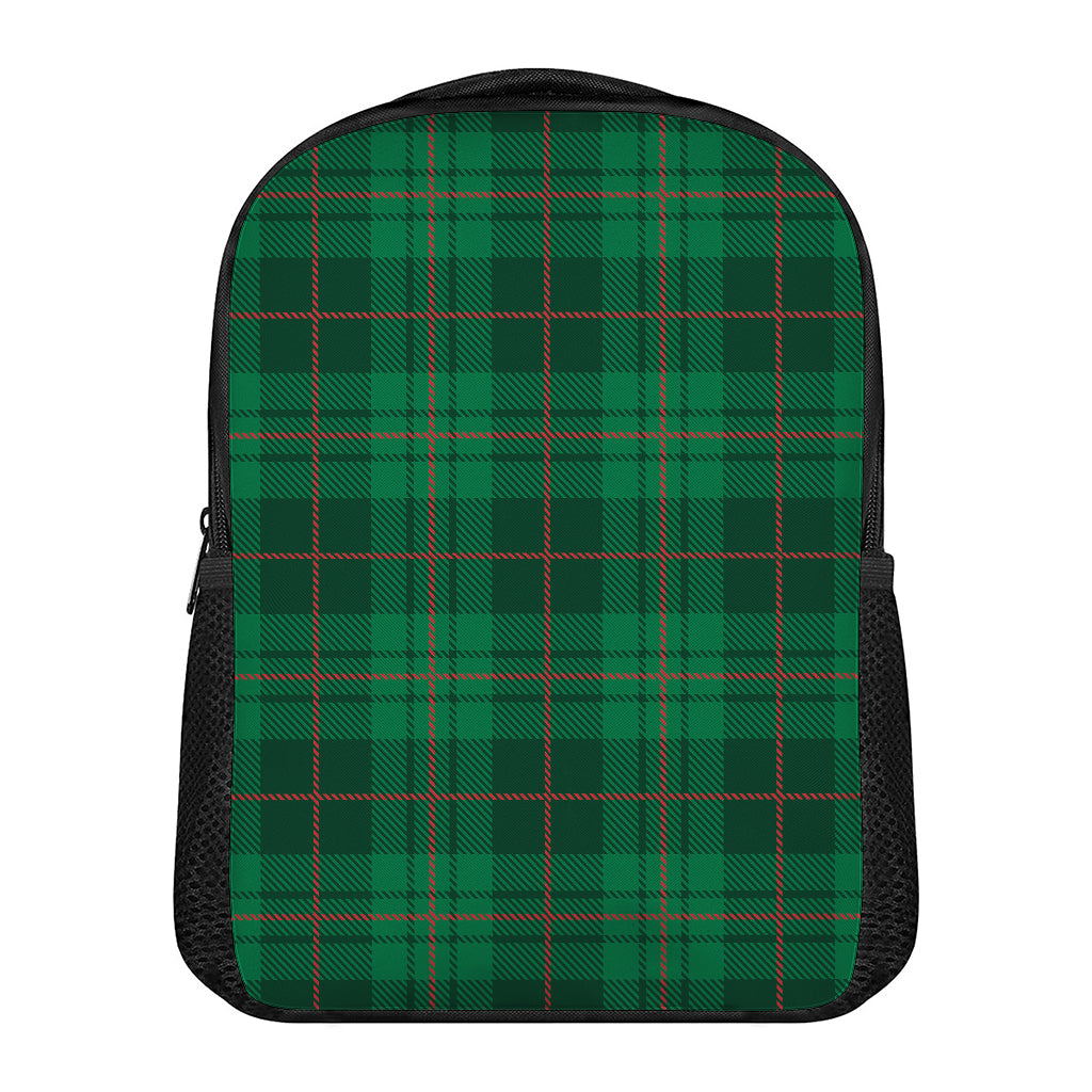 Green And Red Stewart Tartan Print Casual Backpack
